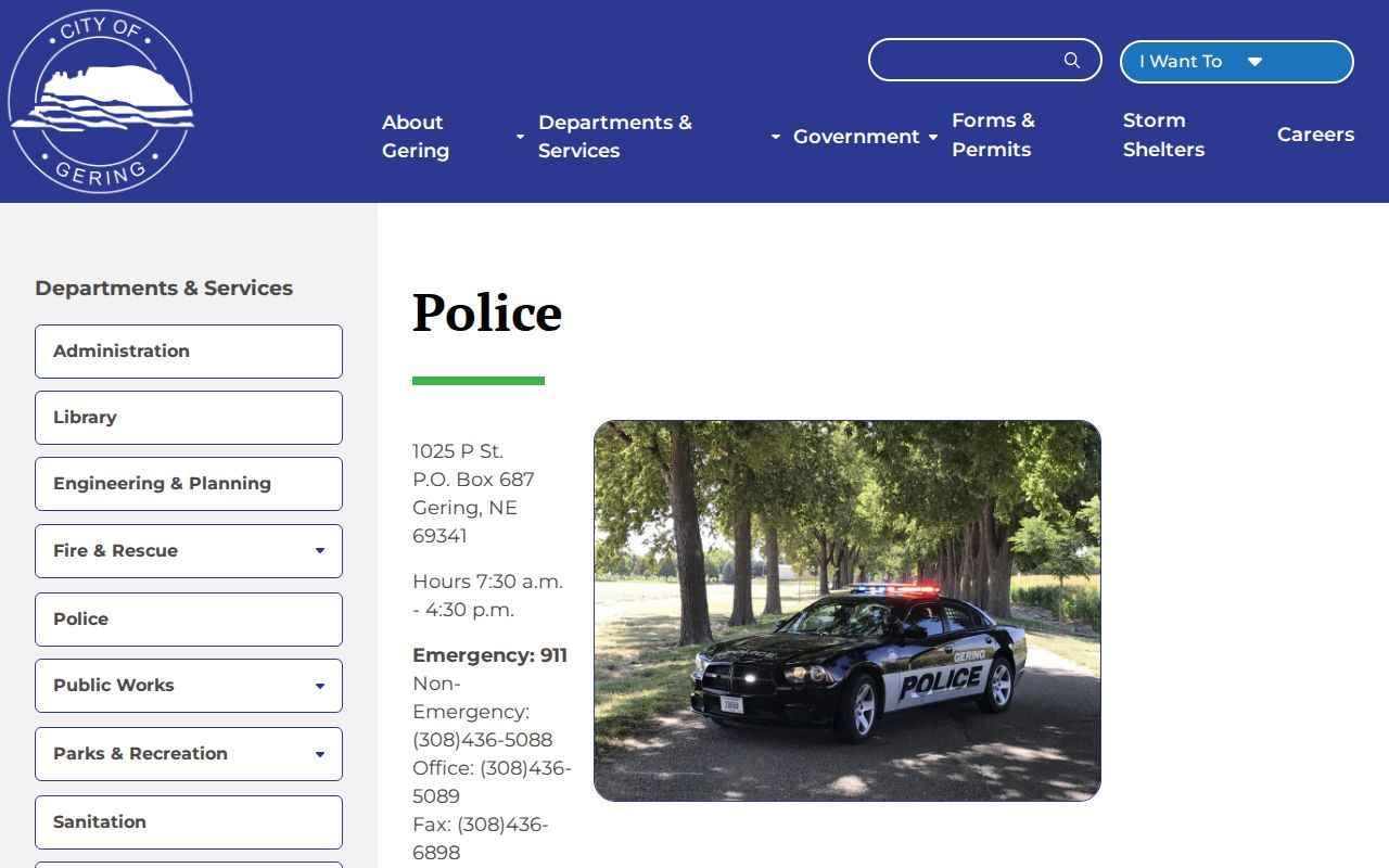 Gering warrant records countywide city police search route