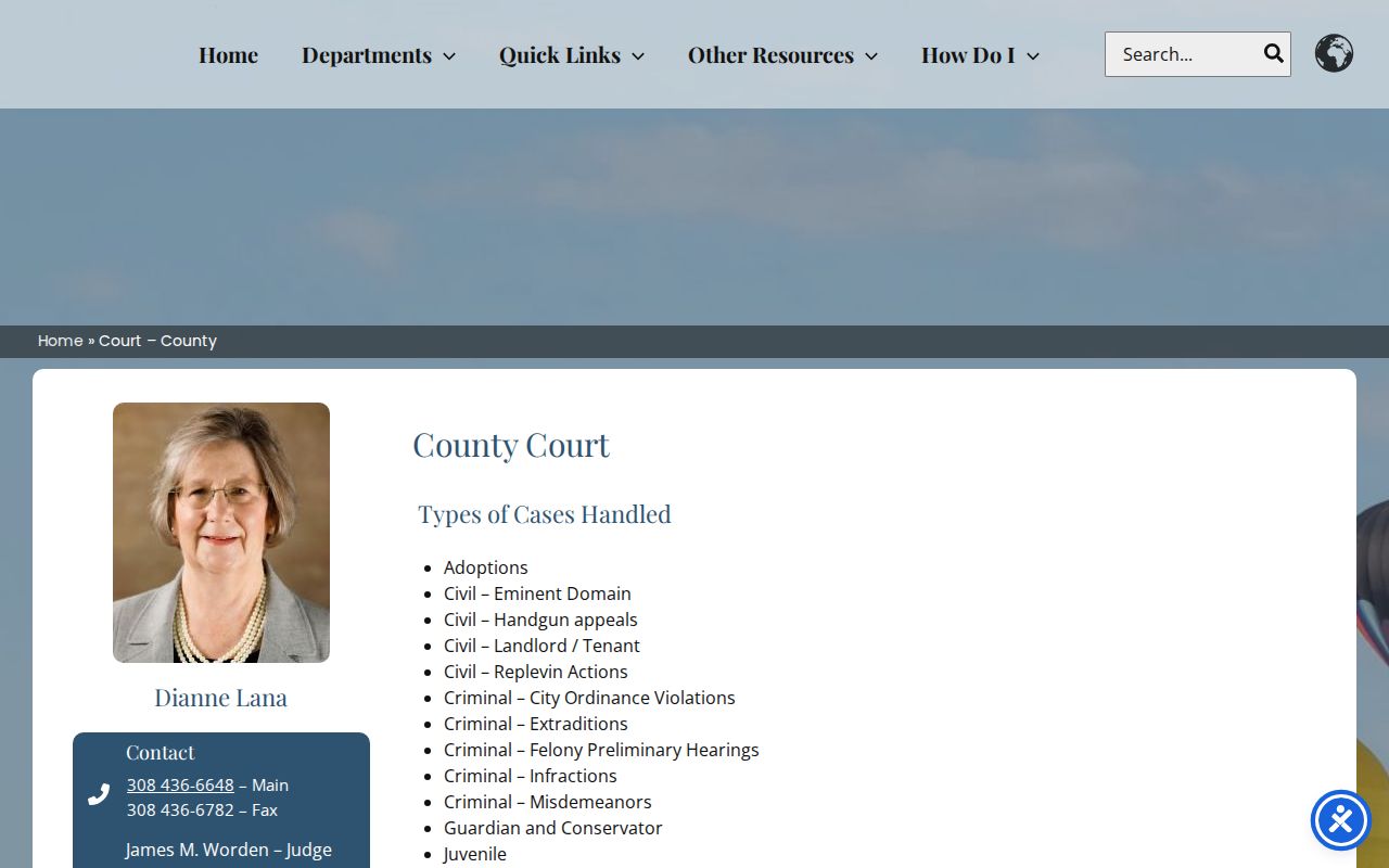 Scotts Bluff County bench warrant lookup County Court source
