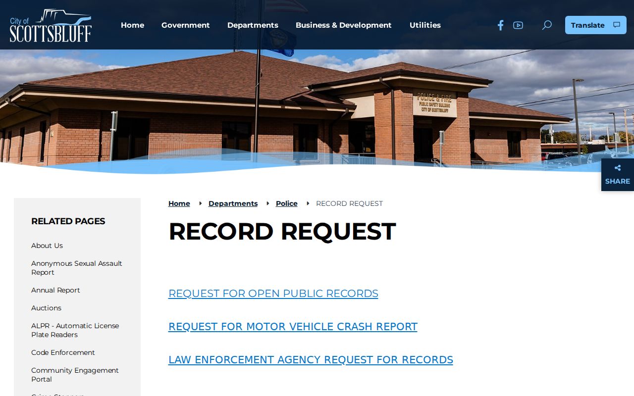 Scotts Bluff County warrant search public records route
