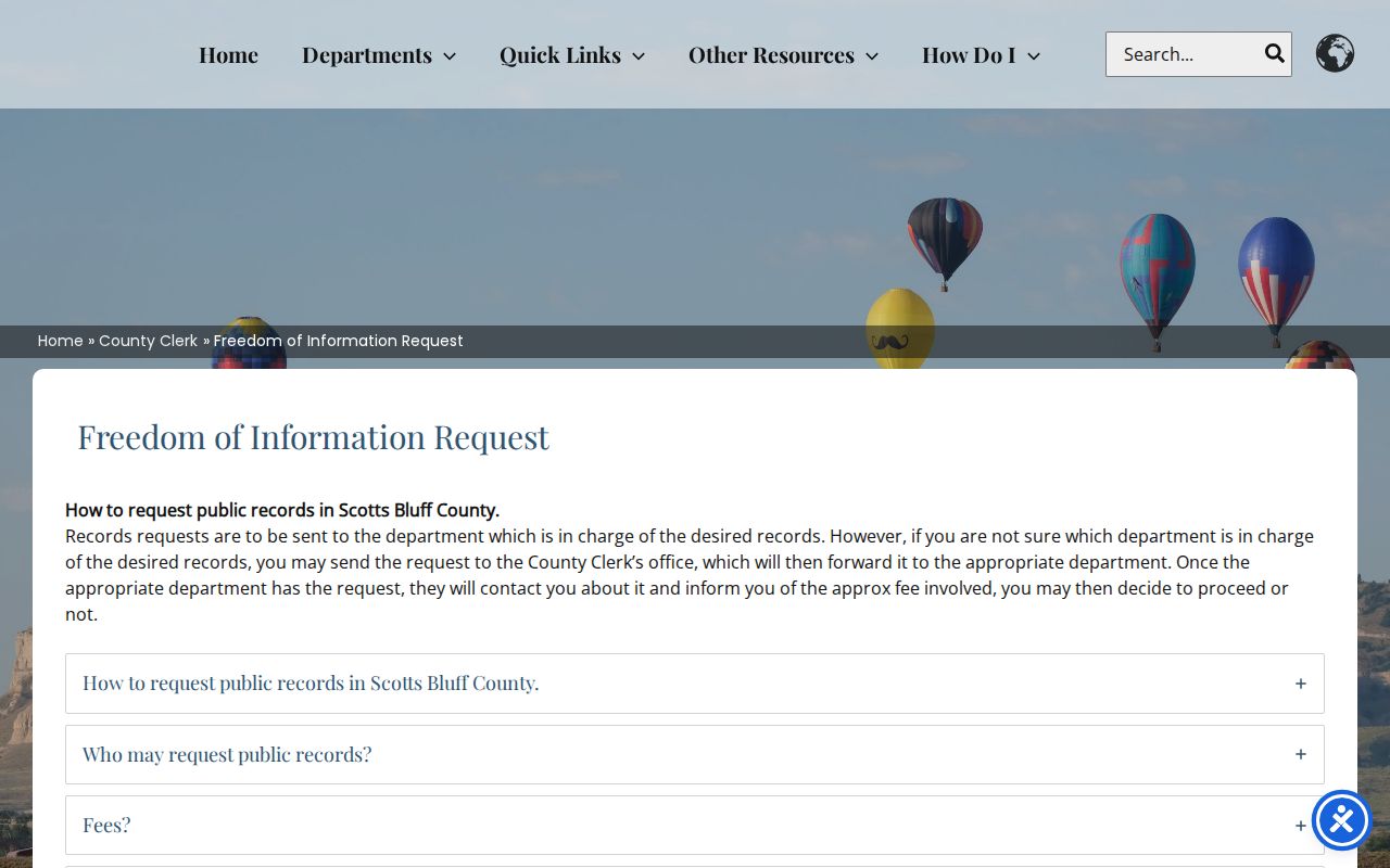 Scotts Bluff County warrant search records request route