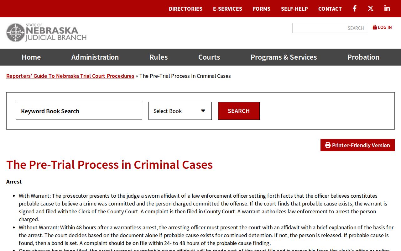 Scotts Bluff County traffic warrant records court case search