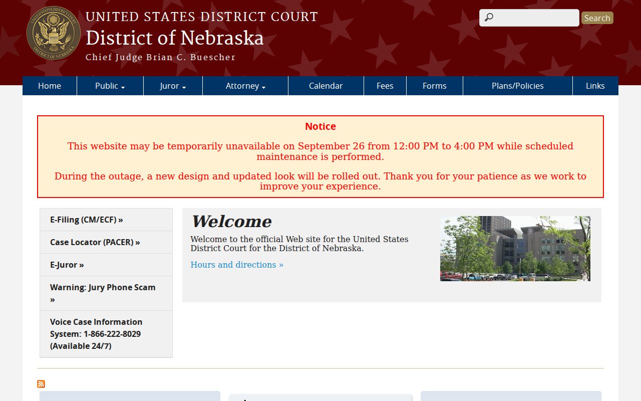 Scotts Bluff County arrest warrant lookup federal court boundary